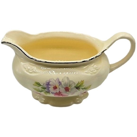 Vintage Homer Laughlin Virginia Rose creamer gravy boat - Picture 1 of 11